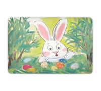 Materassino extra large riutilizzabile per bambini, impermeabile, lavabile, per bagnare il letto, anti-labbra, per bambini, adulti, animali domestici, 132 x 86,4 cm, coniglietto pasquale che nasconde