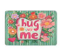 Materassino extra large riutilizzabile per imparare a fare pipì, morbido e assorbente, tappetino da viaggio antiscivolo per neonati e bambini, 132 x 86,4 cm, motivo: fiori di San Valentino Hug Me