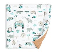 Materassino fasciatoio 75x72 cm - cuscino neonato in cotone lavabile pieghevole e portatile materasso da viaggio tappetino per cassettiera lavatrice e tavolo 75 x 72 Oeko-Tex Africa