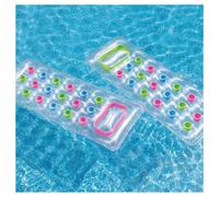 MATERASSINO GONFIABILE 188X71CM TRASPARENTE CON 18 FORI MATERASSO PISCINA MARE 0