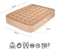 Materassino gonfiabile doppio con pompa elettrica integrata