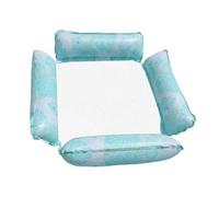 Materassino Gonfiabile Mare Piscina 1 Pz Amaca Gonfiabile Per Adulti Galleggiante Da Nuoto Semplice Giocare Letto In PVC A Strisce(Light blue)