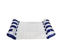 Materassino Gonfiabile Mare Piscina Amaca D'acqua Pieghevole Con Gonfiatore Lettino Materassino Per Piscina Sedia Galleggiante Materasso Ad Aria Per Nuoto Portabicchieri(Blue)