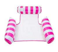 Materassino Gonfiabile Mare Piscina Amaca Gonfiabile Adulti Galleggiante Per Nuoto Giocattoli Galleggianti Multiuso Zattere Piscina Lounge(Rose Red)