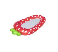 Materassino gonfiabile per l'acqua a forma di fragola con fondo in rete BESTWAY, 178 × 103 cm