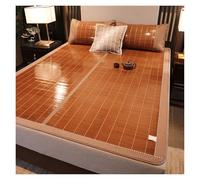 Materassino in bambù - Letto pieghevole portatile per casa, viaggi e uso all'aperto, ecologico e leggero, 100 x 190 cm, massimo comfort con schienale in erba