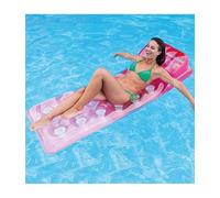 MATERASSINO ISOLA GONFIABILE CON BUCHI IN PVC MARE PISCINA 188 X 71 CM 3 COLORI