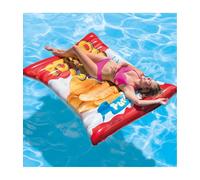 MATERASSINO ISOLA GONFIABILE STAMPA PATATINE CHIPS IN PVC MARE PISCINA 178X140CM