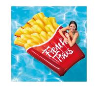 MATERASSINO ISOLA GONFIABILE STAMPA PATATINE IN PVC MARE PISCINA 175 X 132 CM