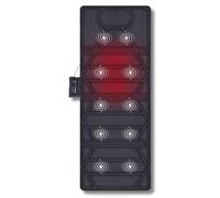 MATERASSINO MASSAGGIANTE CON CALORE TAPPETINO ELETTRICO CON 4 ZONE PIEGHEVOLE