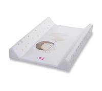 OKBABY Fluffy - Materassino Fasciatoio Soffice e Sicuro con Sponde Laterali, Facile da Pulire, Compatibile con Fasciatoio Woody - 80x50 cm - Bianco