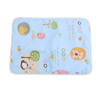 Materassino Neonato Impermeabile in Cotone Lavabile - Coprisedile Pannolini Riutilizzabili per Culla, Fasciatoio e Viaggio, Cuscino Incontinenza Reusable Blu