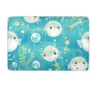 Materassino per bambini a forma di pesce piumino, altamente assorbente, antiscivolo, per bambini, 132,1 x 86,4 cm (lunghezza x larghezza), per bambini