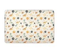 Materassino per bambini a tema cartoni animati Dino Planets, extra large, riutilizzabile, impermeabile, lavabile, per imparare a usare il vasino, per bambini, 132,1 x 86,4 cm (lunghezza x larghezza)