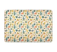 Materassino per bambini con cactus verde giallo extra large riutilizzabile impermeabile lenzuolo per incontinenza portatile per bambini adulti animali domestici 132,1 cm L x 86,4 cm W