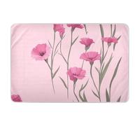 Materassino per bambini con fiori rosa rustici, extra large, riutilizzabile, resistente all'acqua, a prova di perdite, ad asciugatura rapida, materasso da viaggio per bagnare i bambini 132,1 cm di