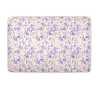 Materassino per bambini con fiori viola chiaro, extra large, riutilizzabili, morbidi e assorbenti, antiscivolo, per incontinenza, 132,1 cm di lunghezza x 86,4 cm di larghezza