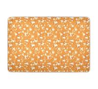 Materassino per bambini con graziosi fiori di ciliegio, riutilizzabili, morbidi e assorbenti, per letto anti-labbra, 132,1 x 86,4 cm (lunghezza x larghezza)