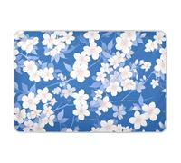 Materassino per bambini con margherite blu e bianche, extra large, riutilizzabili, altamente assorbenti, lavabili in lavatrice, 132,1 x 86,4 cm (lunghezza x larghezza)