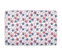 Materassino per fasciatoio, extra large, riutilizzabile, altamente assorbente, con stelle rosse e blu, per bambini, 132,1 x 86,4 cm (lunghezza x larghezza)