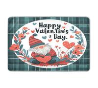 Materassino per fasciatoio, extra large, riutilizzabile, altamente assorbente, per neonati, bambini, 132 x 86 cm, motivo floreale, amore, cuore, gnomo felice San Valentino