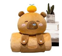 Materassino per il sonnellino, coperta per sacco a pelo, dolce e morbido, a forma di Capybara, comodo cuscino in peluche per bambini per Natale o San