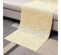 Materassino pieghevole in bambù naturale, traspirante, estivo, per letto e divano, fresco e confortevole, in bambù, 60 x 240 cm, ideale per la stagione calda