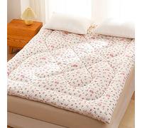 Materassino portatile ispessito, singolo, matrimoniale, pieghevole, antiscivolo, morbido, arrotolabile, per letto, dormitorio per studenti, letto degli ospiti, divano (coniglio, 100 x 200 cm)