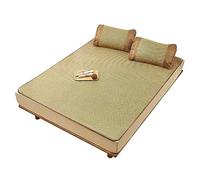 Materassino rinfrescante estivo, antiscivolo, in bambù, pieghevole e liscio, per uso domestico e dormitorio, leggero e portatile, perfetto per la stagione calda, colore A, 0,8 m