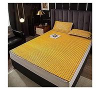 Materassino rinfrescante estivo - Materasso pieghevole in bambù portatile per clima caldo, leggero, soluzione per dormire da viaggio, colore A taglia L x L