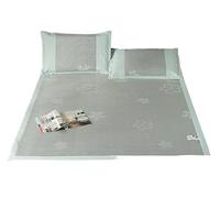 Materassino rinfrescante estivo - Materasso pieghevole in seta di ghiaccio traspirante in rattan design perfetto per la stagione calda, dimensioni 180 x 200 cm, colore A, ideale per un sonno