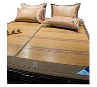 Materassino rinfrescante in bambù, materasso estivo double-face, portatile, in seta di ghiaccio, pieghevole, 1,8 x 2 m, per la stagione calda, perfetto per la casa e i viaggi, colore C