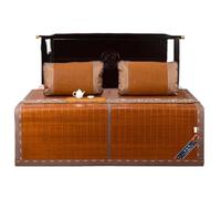 Materassino rinfrescante in bambù naturale, double face, pieghevole, per uso familiare estivo (1,8 x 2 m) - soluzione perfetta per dormire