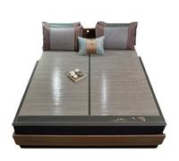 Materassino rinfrescante in bambù, pieghevole, estivo, traspirante, biancheria da letto per casa e dormitorio, 90 x 190 cm, perfetto per la stagione calda e confortevole
