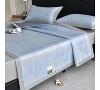 Materassino rinfrescante, materassino estivo, in tessuto di bambù carbonizzato, pieghevole, double-face, design traspirante per comfort e facile conservazione, ideale per la stagione calda