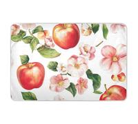 Materassino riutilizzabile extra large con mele rosse per bambini, morbido e assorbente, per bambini, adulti, animali domestici, 132,1 x 86,4 cm (lunghezza x larghezza)