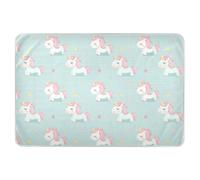 Materassino riutilizzabile per bambini con unicorni carini e cartoni animati, extra large, altamente assorbente, per bambini, adulti, animali domestici, 132 x 86,4 cm (lunghezza x larghezza)