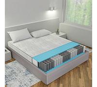 Materasso 120x190 cm 800 Molle indipendenti insacchettate alto 22 cm - 3 cm Memory Foam Ortopedico Medio Rigido, Zone differenziate Antibatterico Traspirante
