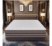 Materasso 140x190, Altezza 28 cm, Materasso Matrimoniale Ortopedico, Certificato Oeko-TEX®, Memory Foam e Molle Insacchettate, Media-Rigida, 7 Zone Ergonomico, Isolamento del Movimento, Traspirante