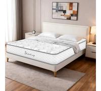 Materasso 140x190, Altezza 30 cm, Materasso Matrimoniale Ortopedico, Certificato Oeko-TEX®, Memory Foam e Molle Insacchettate, Media-Rigida, 7 Zone Ergonomico, Isolamento del Movimento, Traspirante