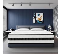 Materasso 140x190, Altezza ±30 cm, Materasso Matrimoniale Ortopedico, Memory Foam + Molle Insacchettate, 7-Zone di Comfort, Ergonomico, Traspirante e Fresco, Ideale per la Schiena, Durevole, OEKO-TEX