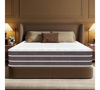 Materasso 140x190 cm, Certificato Oek-Tex, Ibrido Materasso Memory Foam e Molle Insacchettate, Anallergico e Antibatterico, Traspirante, Durevole, Ortopedico e Ergonomico 10 Zona Comfort, Altezza 27cm