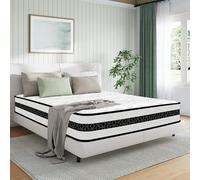 Materasso 140x190 cm, Ibrido Materasso Memory Foam e Molle Insacchettate, Alto 28cm, Anallergico e Antibatterico, Traspirante, Durevole, Ortopedico e Ergonomico 10 Zona Comfort, Certificato Oek-Tex