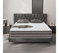 Materasso 140x190 cm | Spessore 25 cm | Adattabilità Memory Foam | Molle Insacchettate Ottimali | Sistema Schiuma | 8 Zone di Comfort FERMEZZA H3: Progettato utilizzando i migliori materiali e tecnolo