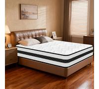 Materasso 140x190, Materasso Matrimoniale Ortopedico, Memory Foam + Molle Insacchettate, Altezza ±30 cm, 7-Zone di Comfort, Ergonomico, Traspirante e Fresco, Ideale per la Schiena, Durevole, OEKO-TEX