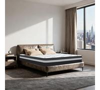 Materasso 140x200, Altezza ±30 cm, Materasso Matrimoniale Ortopedico, Memory Foam + Molle Insacchettate, 7-Zone di Comfort, Ergonomico, Traspirante e Fresco, Ideale per la Schiena, Durevole, OEKO-TEX