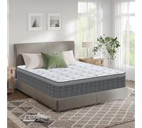 Materasso 160x200, Altezza ±28 cm, Materasso Matrimoniale Ortopedico, Memory Foam + Molle Insacchettate, 7-Zone di Comfort, Ergonomico, Traspirante e Fresco, Ideale per la Schiena, Durevole, OEKO-TEX