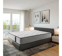Materasso 180 x 200 cm Allegra Materasso Molle Insacrate, Viscoelastico, Reversibile, Traspirante, Adattabile, Ergonomia e Comfort, Saldità Alta, Altezza 28 cm