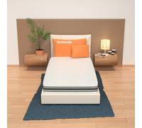 Materasso 80x190, Alto 30 cm - Singolo, Memory, Sfoderabile, in Bayscent | Cabrio - MiaSuite - CabrioH30_80x190x30