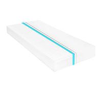 Materasso 90 x 200 cm in schiuma PU 16 cm 7 zone H2 H3 con rivestimento lavabile, ergonomico per camera da letto, cameretta dei bambini, letto per gli ospiti, compatibile con rete a doghe, delicato
